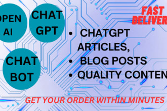 write chatgpt article, blog post, seo content, on any topic