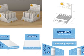 make product display, countertop, pdq trays display
