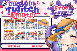 create custom twitch emotes sub badges or sticker for discord youtube kick