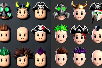 create custom  roblox ugc wearables 3d models accessories