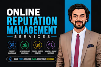do online reputation management and push down bad links to grow your brand image