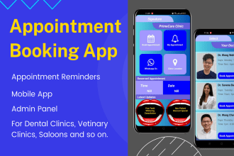 create appointment scheduling app or booking app