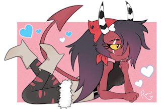 draw your fave helluva boss, hazbin hotel character or oc