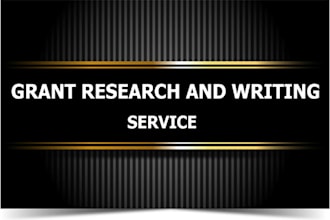 do grant research and grant proposal writing