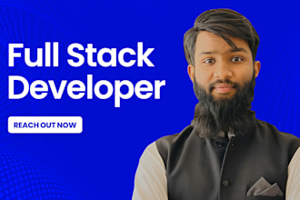 develop professional full stack web application using react