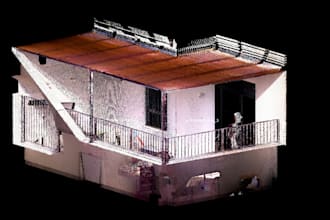 laser scanning processing, registration, 2d floor plan, site plan, 3d model