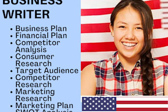 draft a professional business plan for startups, investors, and sba loans