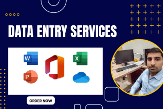 do typing work, copy paste work, file conversion, data formatting