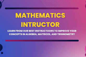 instruct you mathematics and subfields
