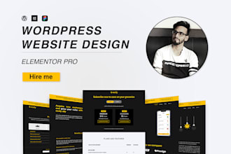 build elementor pro wordpress website design and fix errors