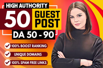 write and publish high da guest post with seo dofollow high authority backlinks