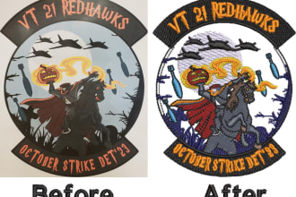 do embroidery digitizing emb,dst,pes,jef in few hours