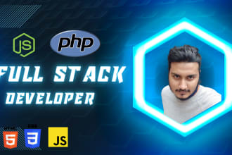 build custom website for you by nodejs or PHP