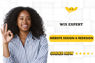 design wix ecommerce with wix seo, wix website, wix design, wix redesign, wix