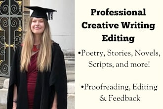 edit your poems, short stories, novels, scripts, and nonfiction