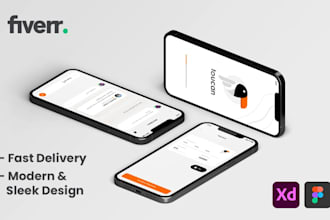 design an amazing UI for your ios or android app with 1 free sample
