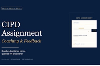 coach you through cipd assignments with feedback and structured guidance