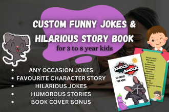 write funny jokes, humorous stories for kids with funny printable book