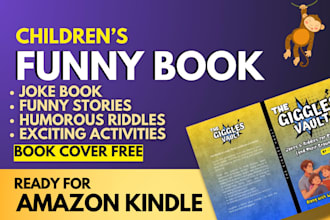 write funny jokes, humorous stories for kids with funny printable book