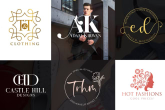 make monogram logo for fashion, clothing and apparel