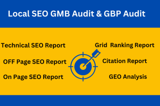 provide local SEO gmb audit and gbp audit for your local business