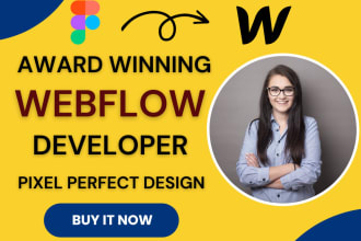 design, develop, edit or update webflow website, figma to webflow