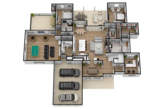 do color 2d and 3d floorplans, walkthrough with floorplanner