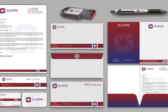 letterhead, stationery items and business card design