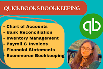 set up, reconcile and cleanup quickbooks online on monthly basis