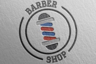 create outstanding barber shop, barber, spa and beauty salon logo design