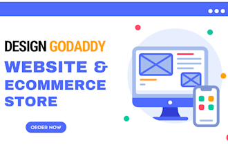 design, and redesign godaddy website or ecommerce store