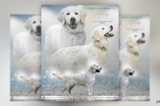 design litter announcements and stud flyers for your kennel