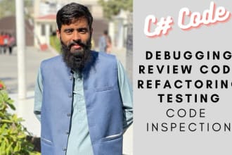 fix and debug of c sharp, dot net, refactor, and  review code