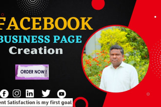 do create a facebook page, set up banner, and cover design