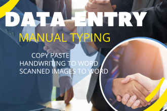 do a fast typing job, retype scanned documents, and your typist