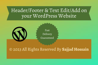 fix header footer mega menu for wordpress website
