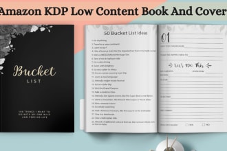 design custom journals, planners interior and book covers for KDP