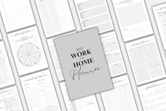 design custom planners, journals, trackers and bullet journals for kdp and etsy