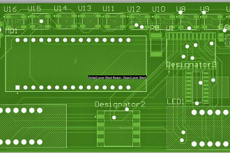 design schematics, pcb lyout in easyada, eagle kicad, altium
