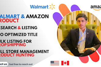 list products on walmart marketplace and optimize them