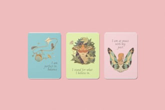 design custom and beautiful affirmation cards in any genre