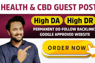 do guest posting on health and cbd