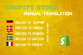 manually translate your complete shopify store