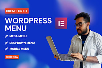 create or fix wordpress megamenu, dropdown, uber, navigation, mobile menu