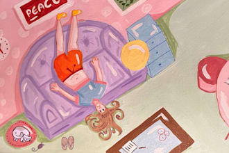 illustration for book cover