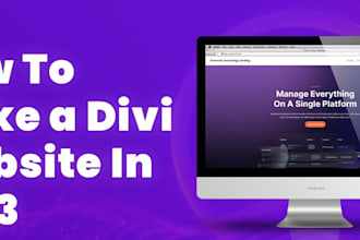 make website in divi according to your design