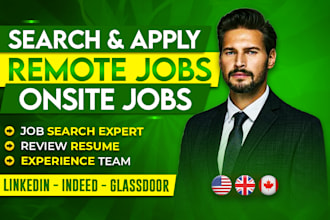 search and apply remote jobs and onsite jobs on your behalf