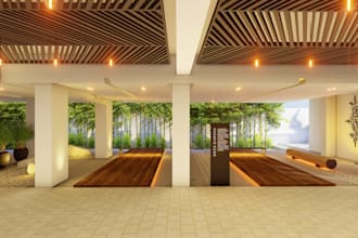 interior design and 3d realistic renders