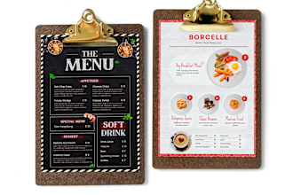 design restaurant menu, food menu price list bar cafe menu flyer digital TV menu