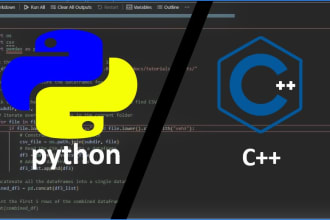 be your programmer for c plus plus and python by using the concepts of dsa